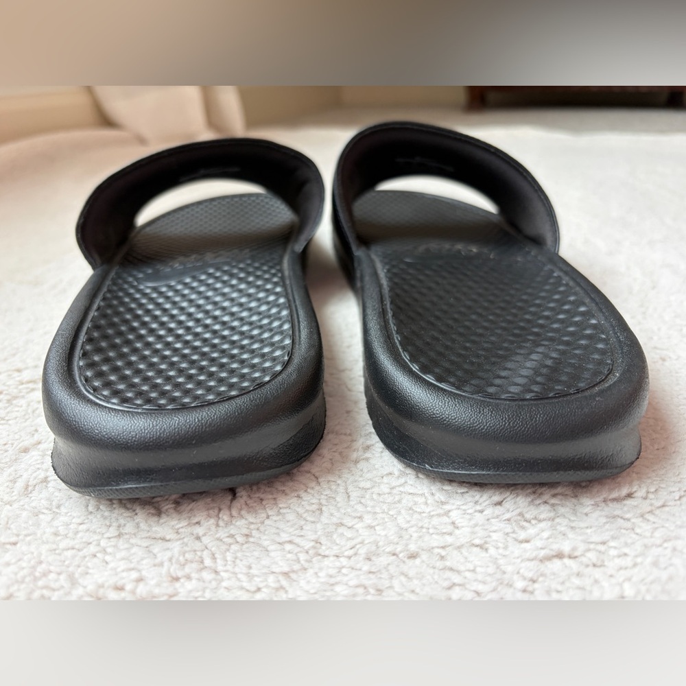 NWOT Nike Benassi JDI Black and White Slide Sandals Men Size 13 - Picture 7 of 9